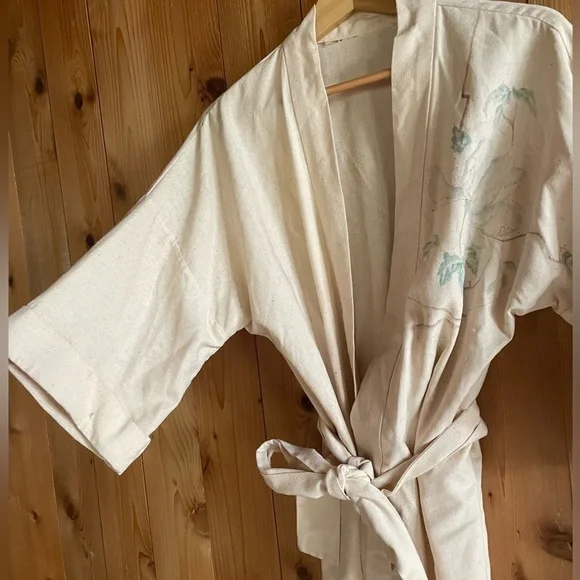 Raw Silk Vintage Kimono Jacket - Picture 5 of 6